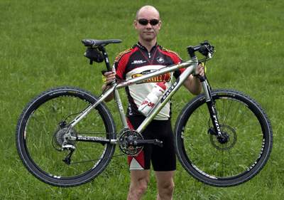 Markus Scheffler mit Racer-Bike